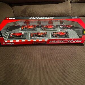 New Burago Ferrari Racing Formula 1 F1 6x 1:43 Scale Diecast Metal 6 Pack